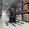 3300lbs Lithium-ion Electric Straddle Stacker,  138" Lift,  Adjustable Legs & Forks,  F33-138S