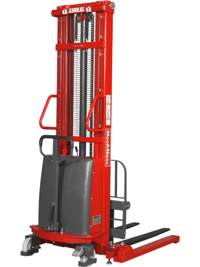 MechMaxx S33-138S Stacker 3300 lbs Semi-Electric Straddle 138