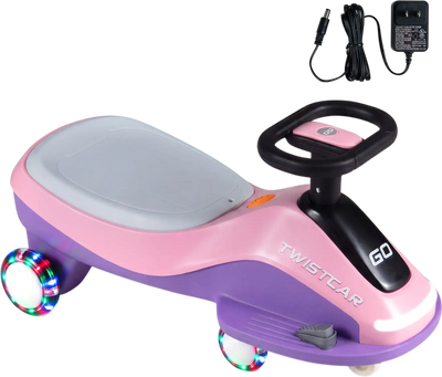 Costway Electric Wiggle Car Kids Flashing Wheels Front Light Tricycle 96413969 New