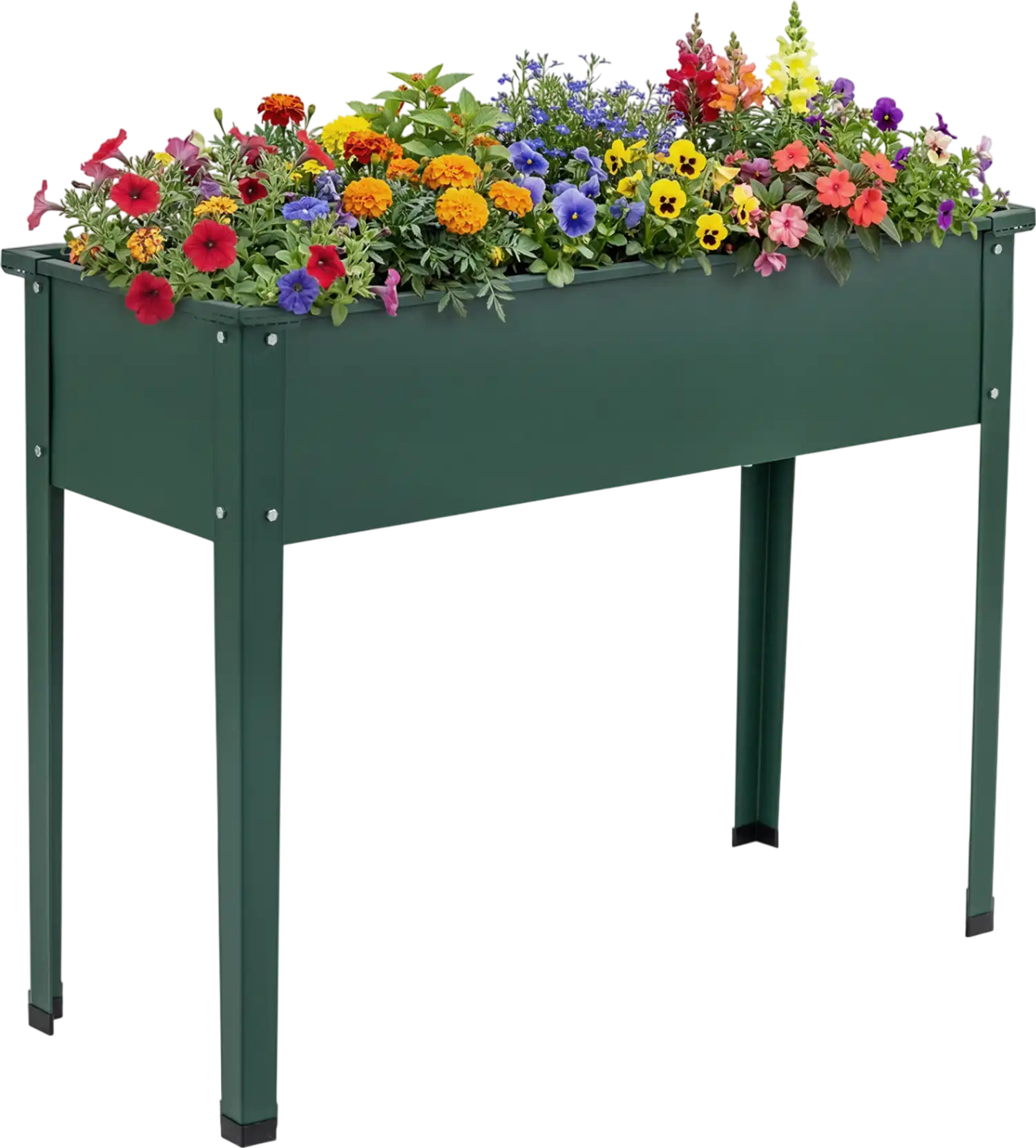 Costway Elevated Metal Raised Garden Bed with Legs Drainage Holes 23288119 New