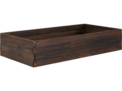 Costway Elevated Wooden Garden Planter Box Bed Kit 61257384 New