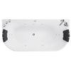 Empava Bathtub 59" Freestanding Hydro Massage Whirlpool with Center Drain New
