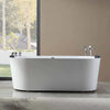 Empava Bathtub 59" Freestanding Hydro Massage Whirlpool with Center Drain New