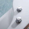 Empava Bathtub 59" Freestanding Round Whirlpool Acrylic with Right Drain New