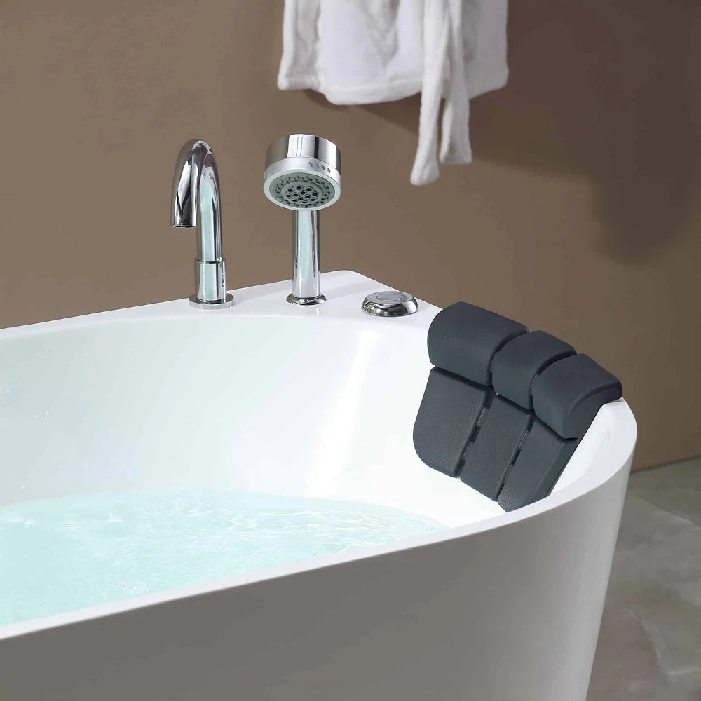 Empava Bathtub 71" Freestanding Hydro Massage Whirlpool with Center Drain New