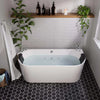 Empava Bathtub 71" Freestanding Hydro Massage Whirlpool with Center Drain New