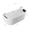 Empava Bathtub 59" Freestanding Hydro Massage Whirlpool with Center Drain New