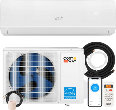 Costway 18,000 BTU 25 SEER2 Mini Split Heat Pump 208-230V 891472635 New