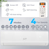 Mini split heat pump with remote control, 7 modes, 4 fan speeds, and ENERGY STAR certified for efficient heating and.