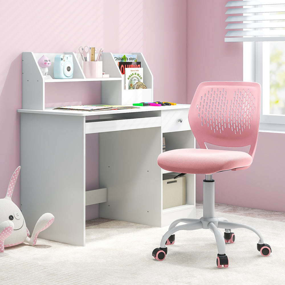 Ergonomic Children Study Chair with Adjustable Height-Light Pink - Gallery View 1 of 9