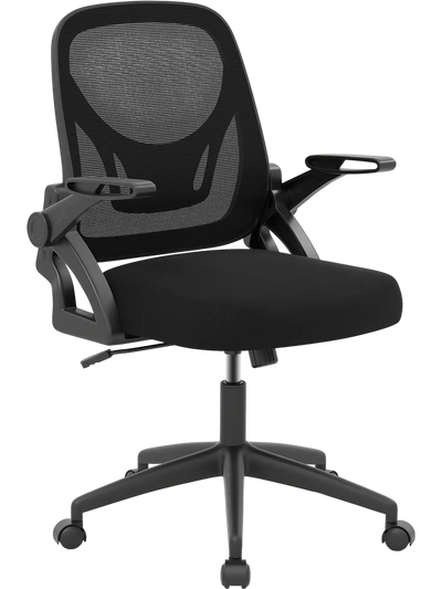 Costway Ergonomic Office Desk Chair w/ Lumbar Support Flip-Up Arms 167524893 New