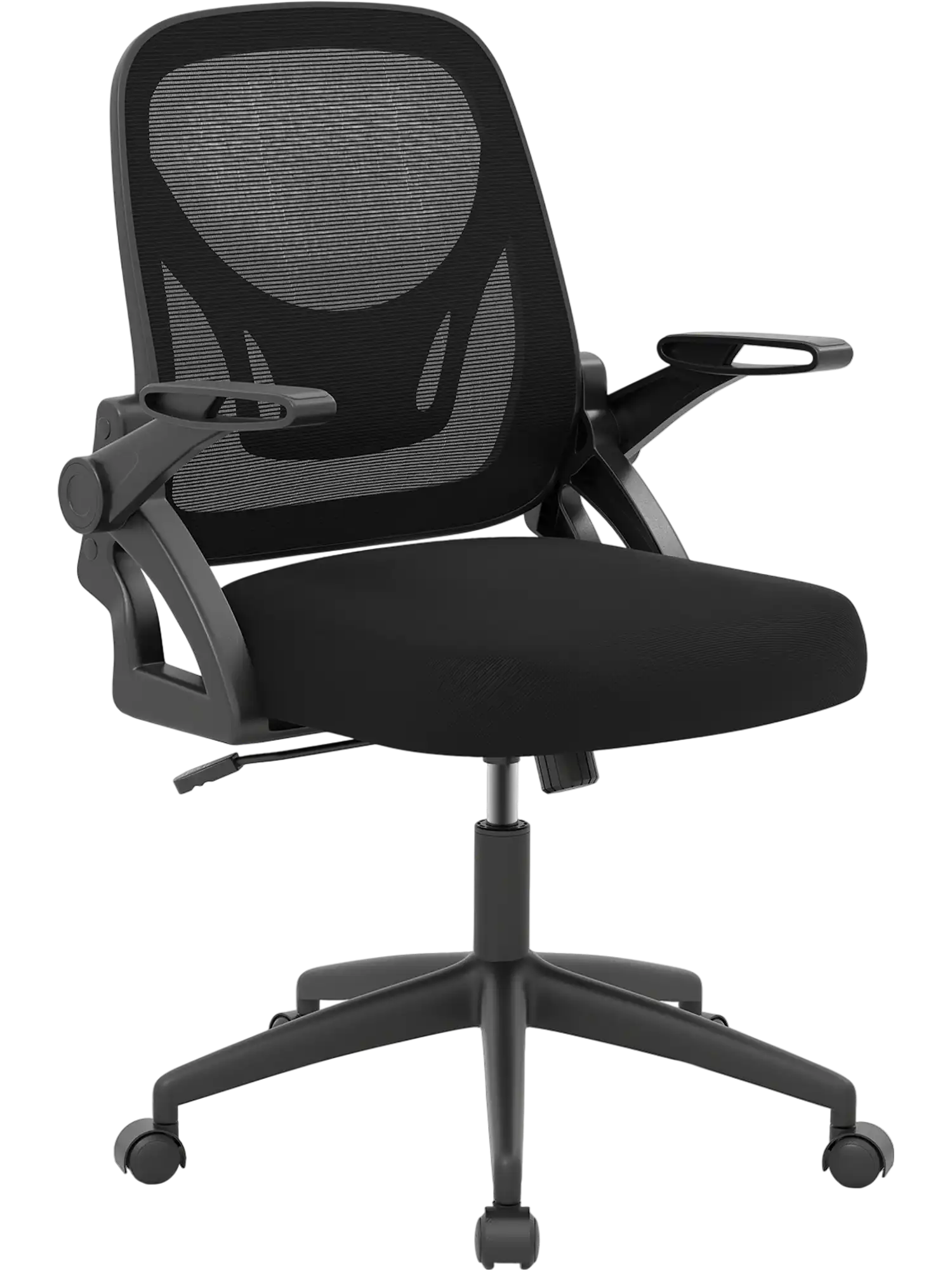 Costway Ergonomic Office Chair with Lumbar Support & Flip-Up Arms 167524893 New
