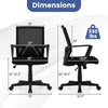 Ergonomic desk chair with lumbar support, adjustable height, and smooth casters for comfortable office use.