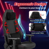 High back ergonomic computer chair in black with magnetic headrest and lumbar pillow for ultimate comfort and support.