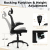 Ergonomic mesh office chair with adjustable height (19"-23") and rocking function for optimal comfort and support.
