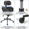 Ergonomic office chair with 3D headrest, adjustable height, and 360° swivel wheels for flexible seating comfort.