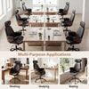 Ergonomic office chair in black with headrest, adjustable height, ideal for working, studying, or resting in comfort.