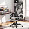 Ergonomic Video Game Chair with Headrest and Reclining Backrest-Grey - Gallery View 1 of 12