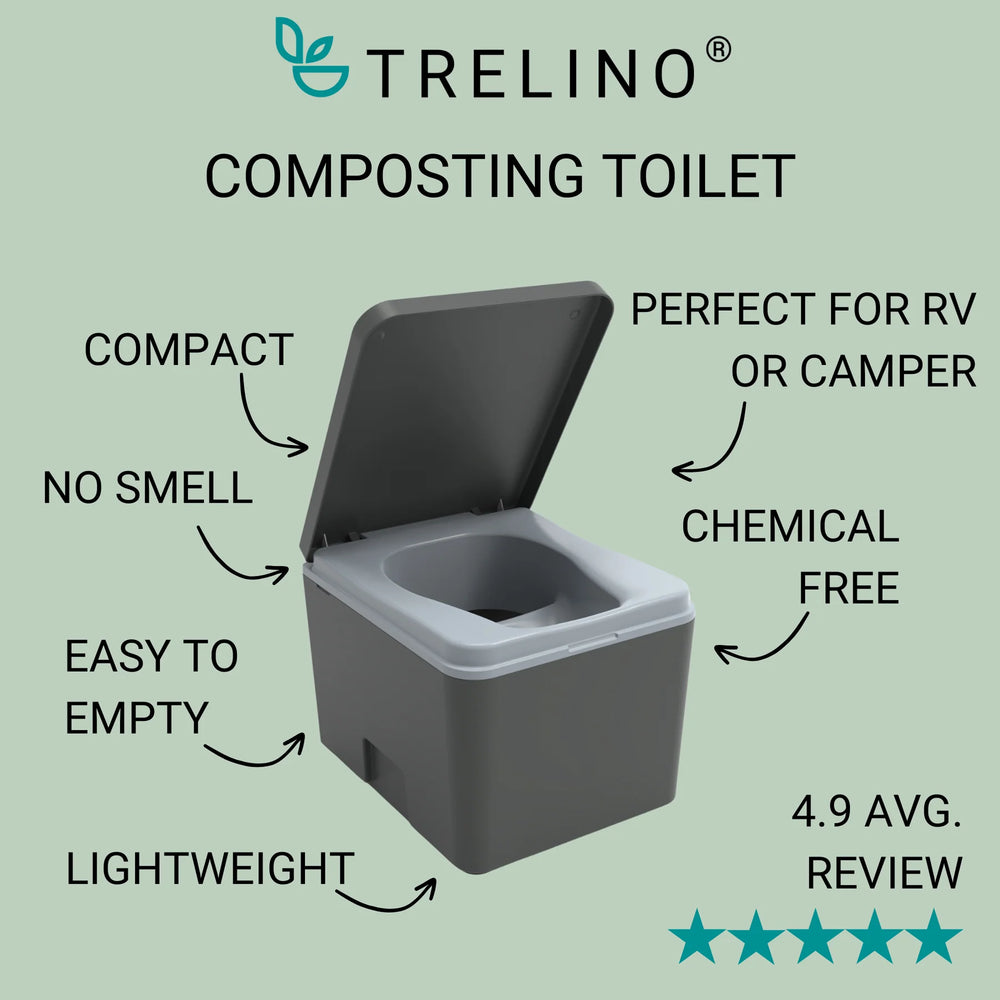 Trelino Evo S Portable Composting Toilet for Camping and Outdoors New