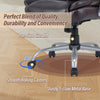 Brown ergonomic executive office chair with padded seat, adjustable backrest, and smooth rolling casters for versatile.