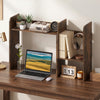 Expandable Desk Bookshelf with Open Cubes and Desktop Display Rack-Rustic Brown - Gallery View 1 of 10