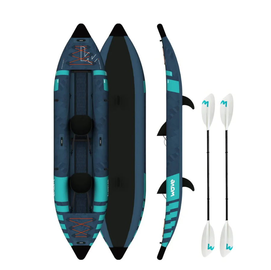 Wave Explorer Inflatable Kayak PU-Stitch 2-3 Seater for All-Round Kayaking New