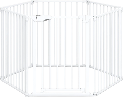 Costway 6-Panel Extra Wide Baby Pet Safety Gate Fits 34.5-154