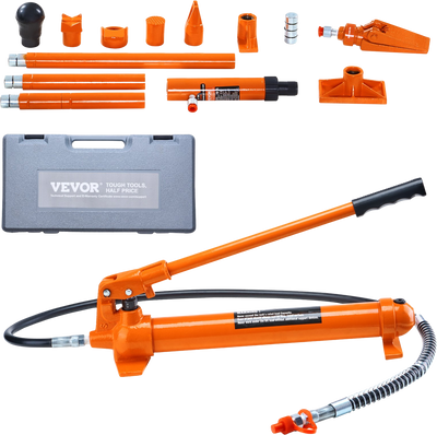 Vevor Hydraulic Ram Kit 12 Ton Air Pump Lift Porta Power for Auto Body and Frame Repair New