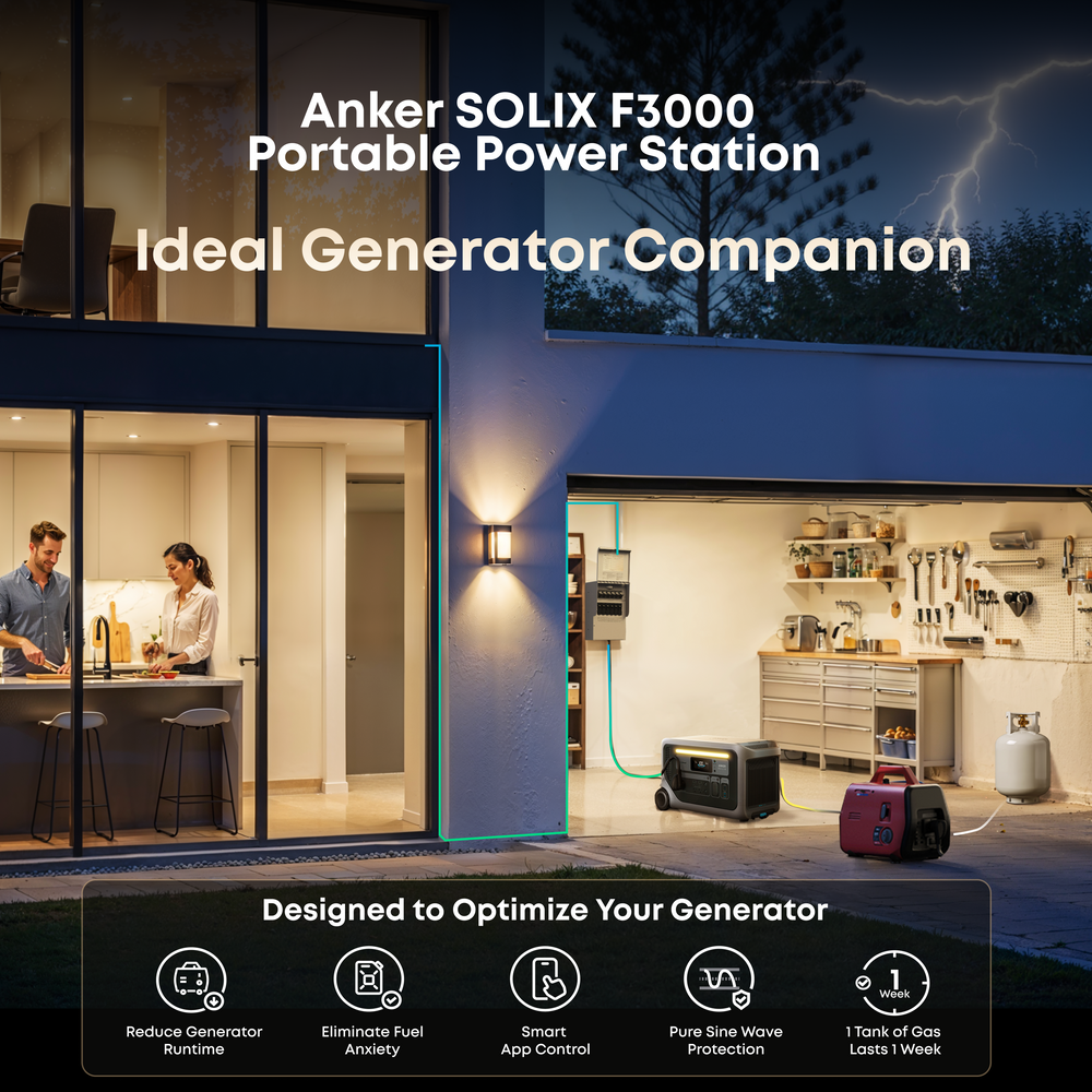 anker solix f3000 price Anker SOLIX F3000 3600W Portable Power Station with TT-30 Cable