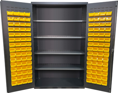 Valley Craft Heavy-Duty Bin and Shelf Cabinet 48