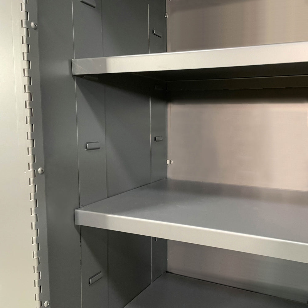 Valley Craft Heavy-Duty Bin and Shelf Cabinet 48" x 24" x 78" 14 Gauge Steel with 4 Shelves and 120 Bins F87451A6 New