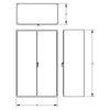 Valley Craft Heavy-Duty Bin and Shelf Cabinet 48" x 24" x 78" 14 Gauge Steel with 4 Shelves and 120 Bins F87451A6 New