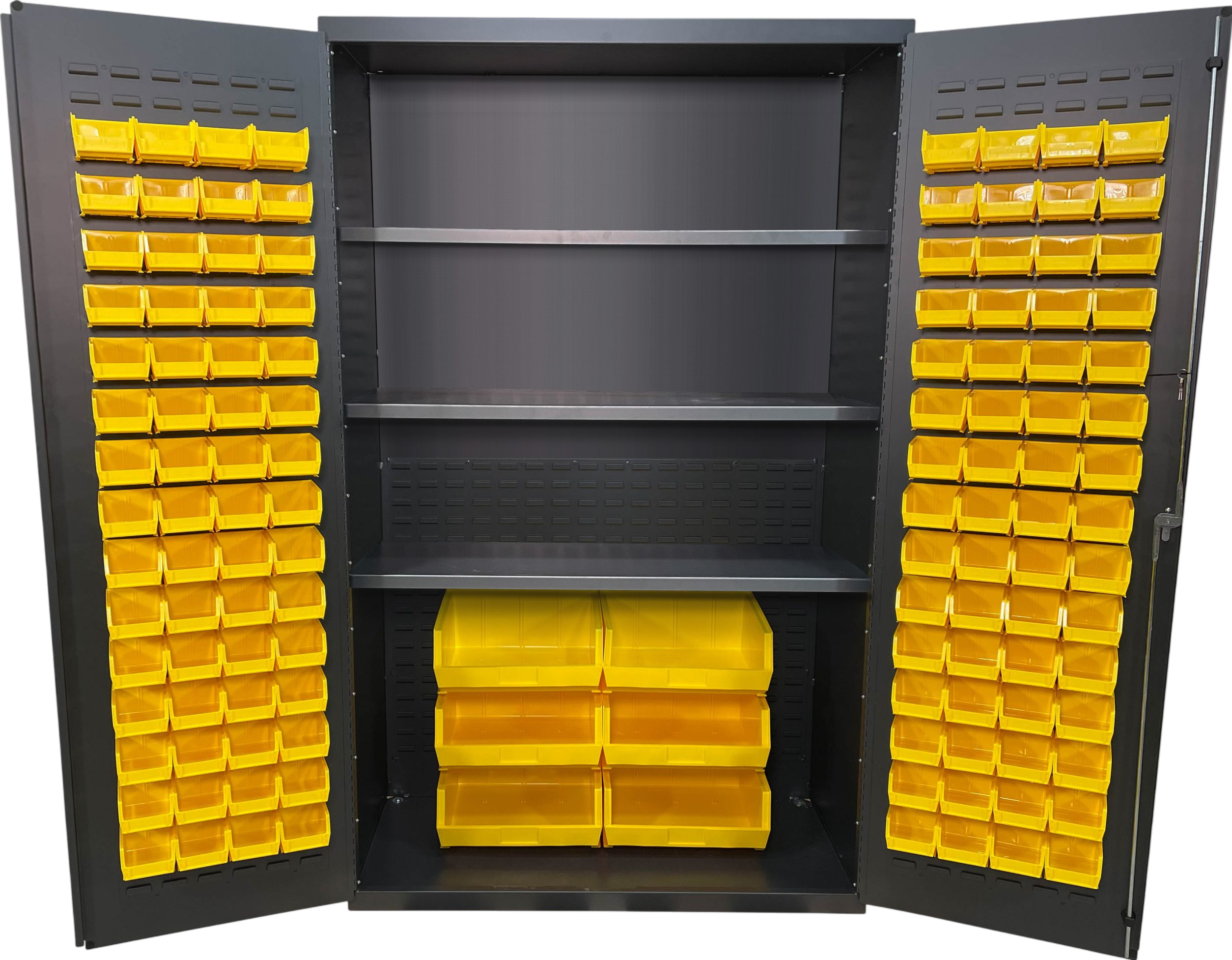 Valley Craft Heavy-Duty Bin and Shelf Cabinet 48