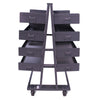 Valley Craft A-Frame Cart Double-sided Heavy Duty with 8 Lipped Trays F89067VCGY New