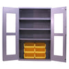 Valley Craft Heavy-Duty Clear-View Cabinet 48" x 24" x 78" with 3 Shelves and 6 Bins F89076 New