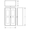 Valley Craft Heavy-Duty Clear-View Cabinet 48" x 24" x 78" with 3 Shelves and 6 Bins F89076 New