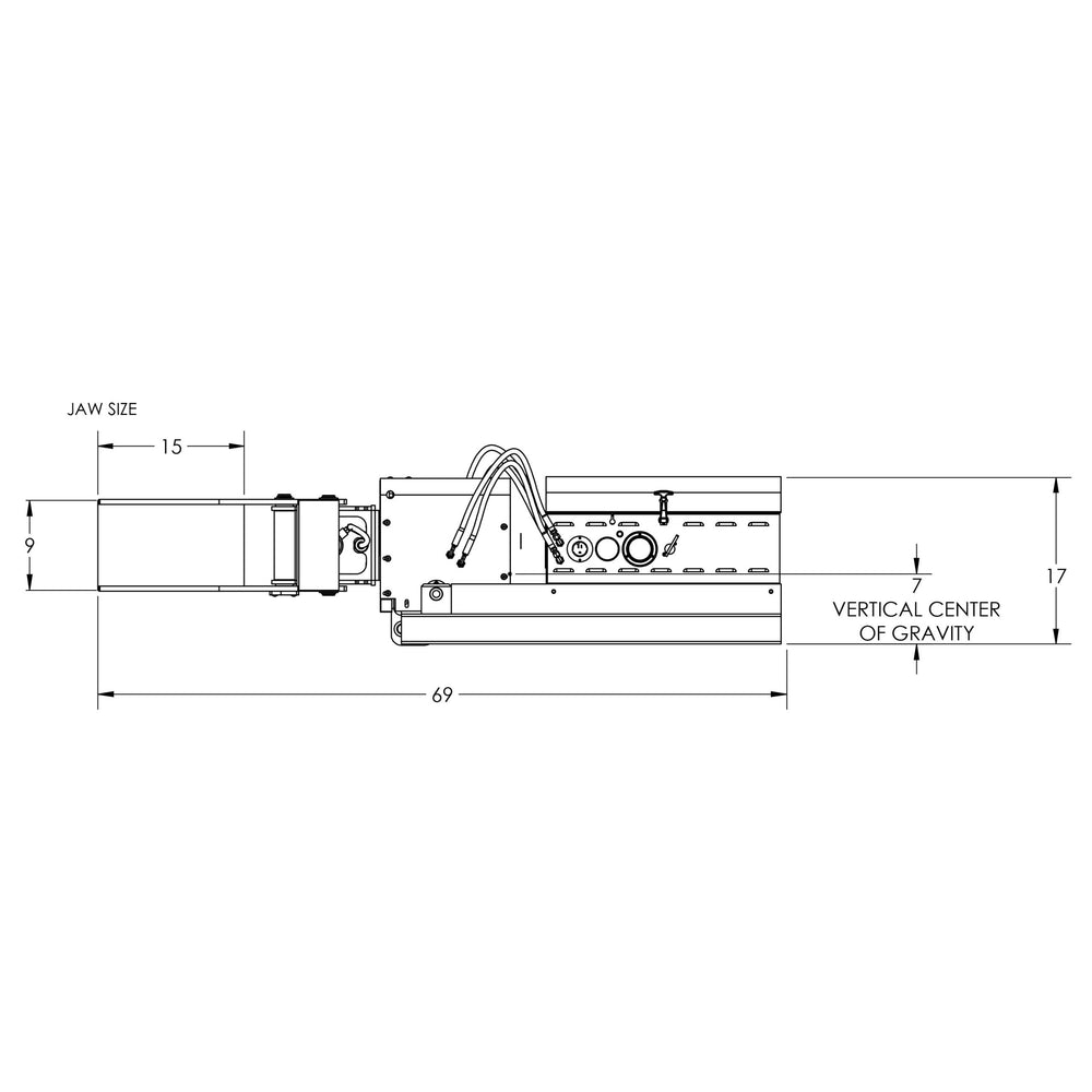 Valley Craft Powered Drum Clamp Tilt and Rotate Forklift Attachment 2000 Lb Capacity Battery Powered F89815A5 New