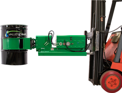 Valley Craft Powered Drum Clamp Tilt and Rotate Forklift Attachment 2000 Lb Capacity Battery Powered F89815A5 New