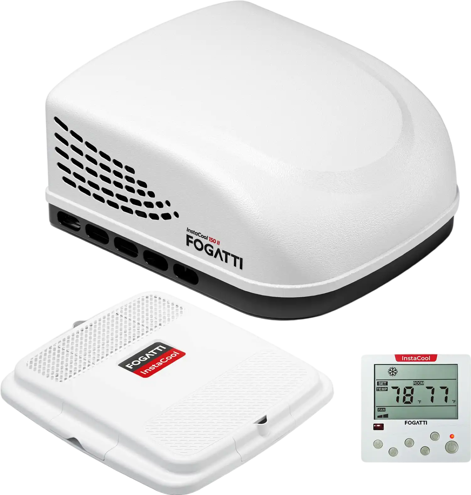 Fogatti InstaCool 150 II RV Rooftop Air Conditioner Non-Ducted 15,000 BTU 115V New