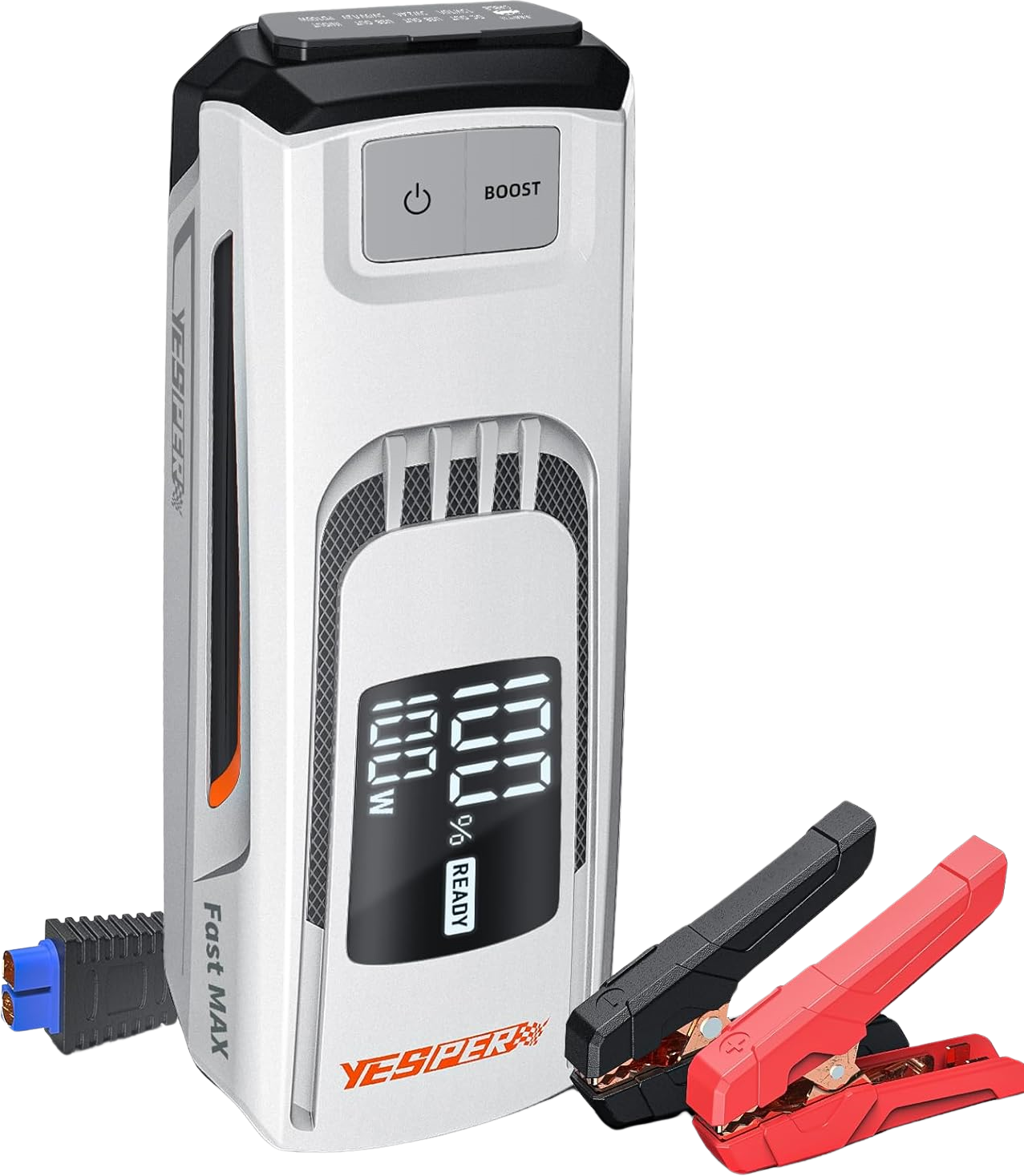 Yesper FAST-MAX Jump Starter Boost Battery Pack 4120A 27000mAh 80 Starts for 12V Vehicles Up To All Gas and 10L Diesel Engines New