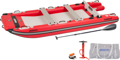 Sea Eagle FASTCAT12K_D Catamaran Inflatable Boat Deluxe Package New