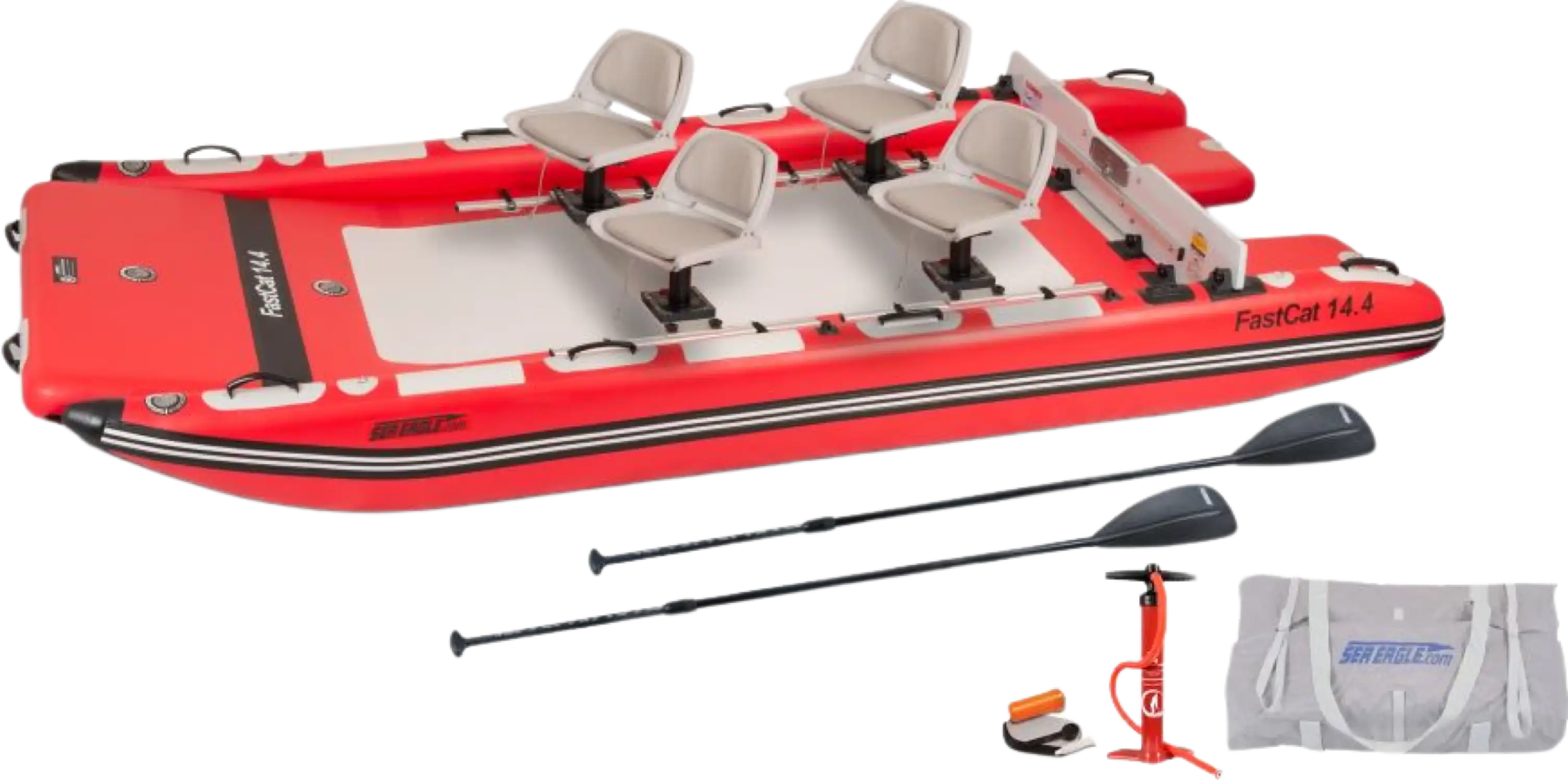 Sea Eagle FASTCAT14K_D Catamaran Inflatable Boat Deluxe Package New