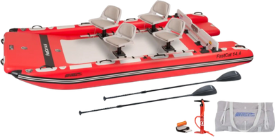 Sea Eagle FASTCAT14K_D Catamaran Inflatable Boat Deluxe Package New