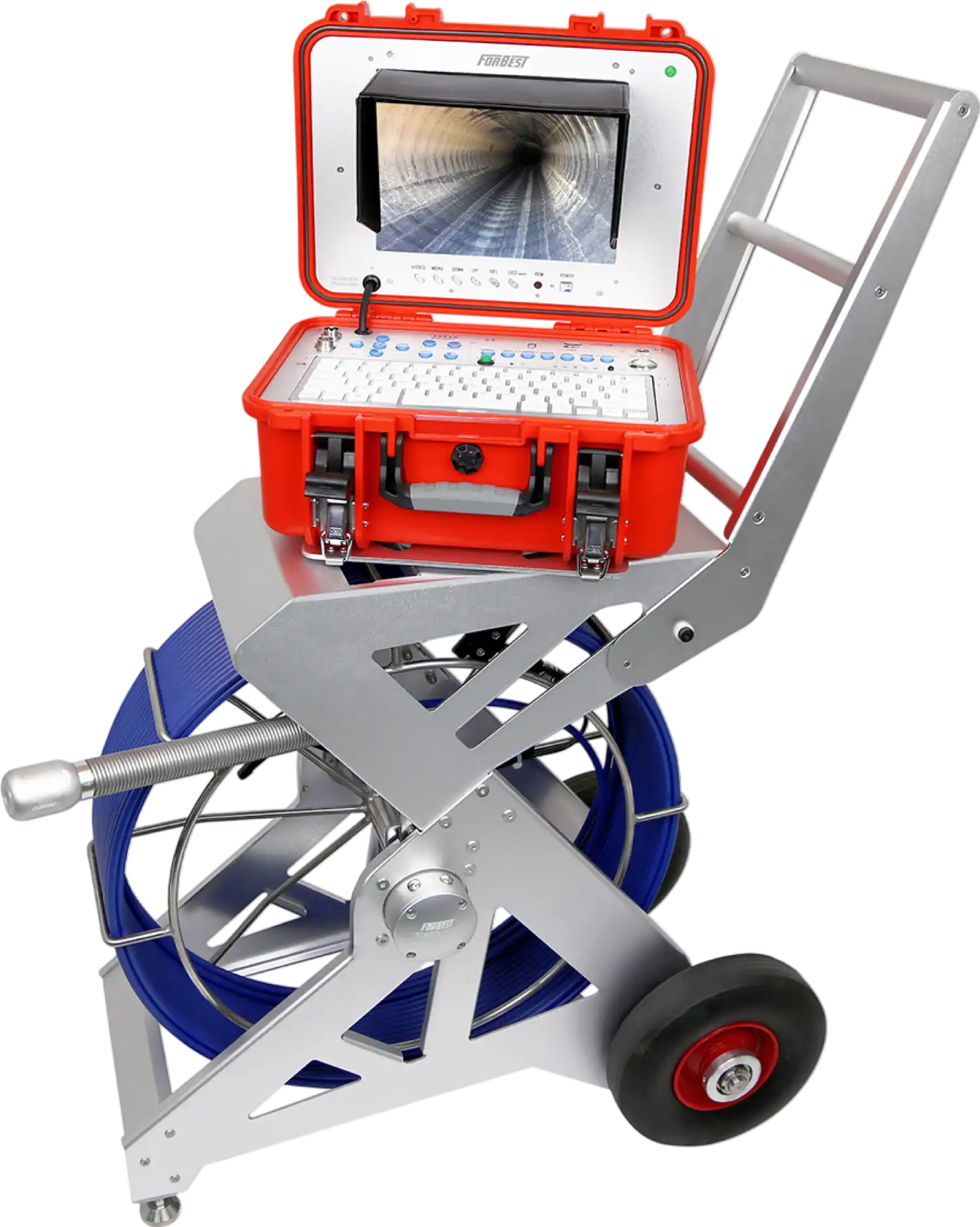 Forbest 3388ET Mid Range Sewer Camera Self-Leveling with 200ft Cable and Footage Counter New