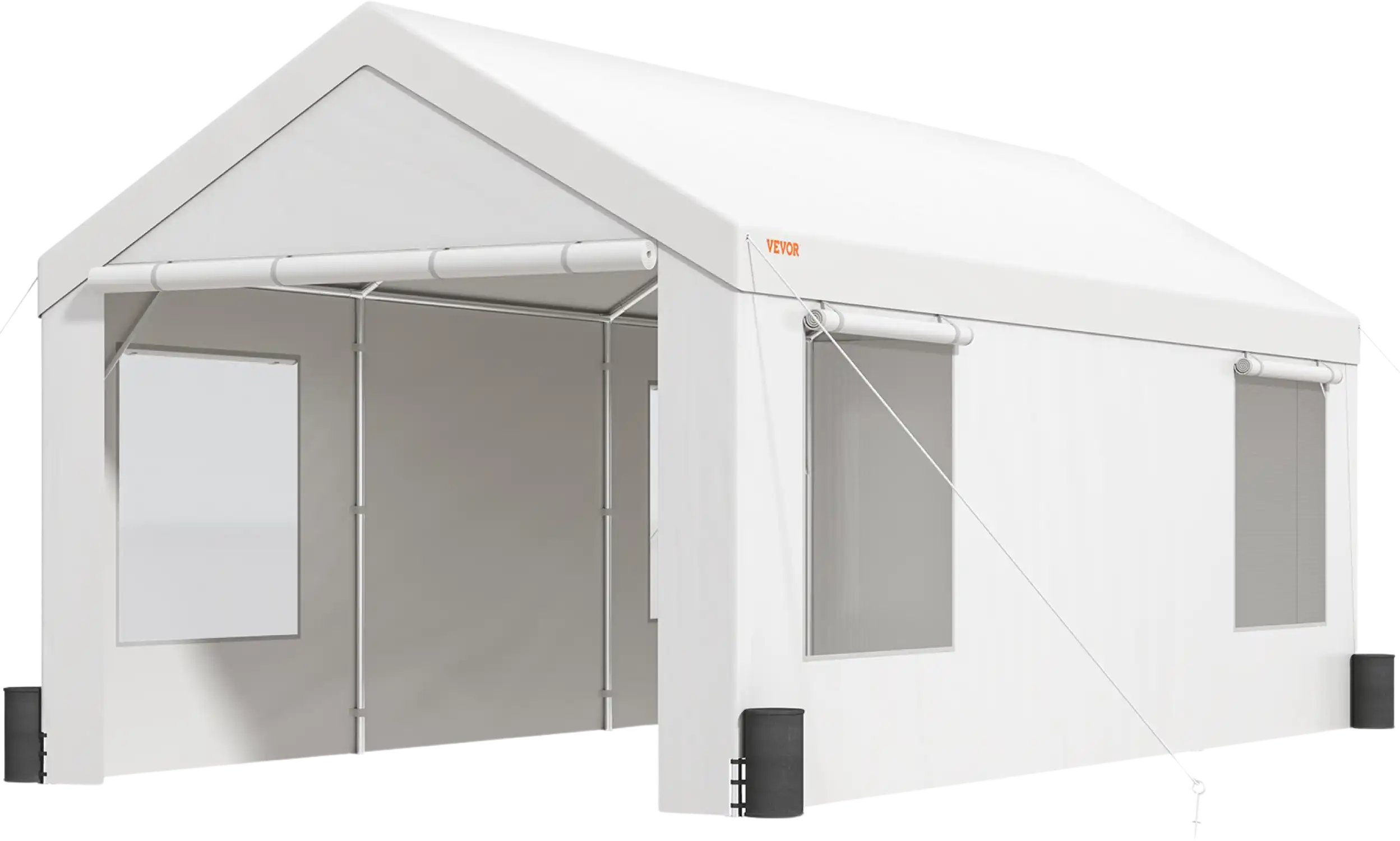 Vevor Carport Heavy Duty Waterproof Outdoor Garage With Removable Sidewalls Roll Up Windows New