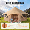 Vevor Bell Tent 16.4' Breathable Canvas Yurt with Stove Jack and Detachable Groundsheet Fits 8 People New