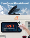Vevor RV Roof Vent Fan 14" with Remote Reversible Airflow and Rain Sensor New