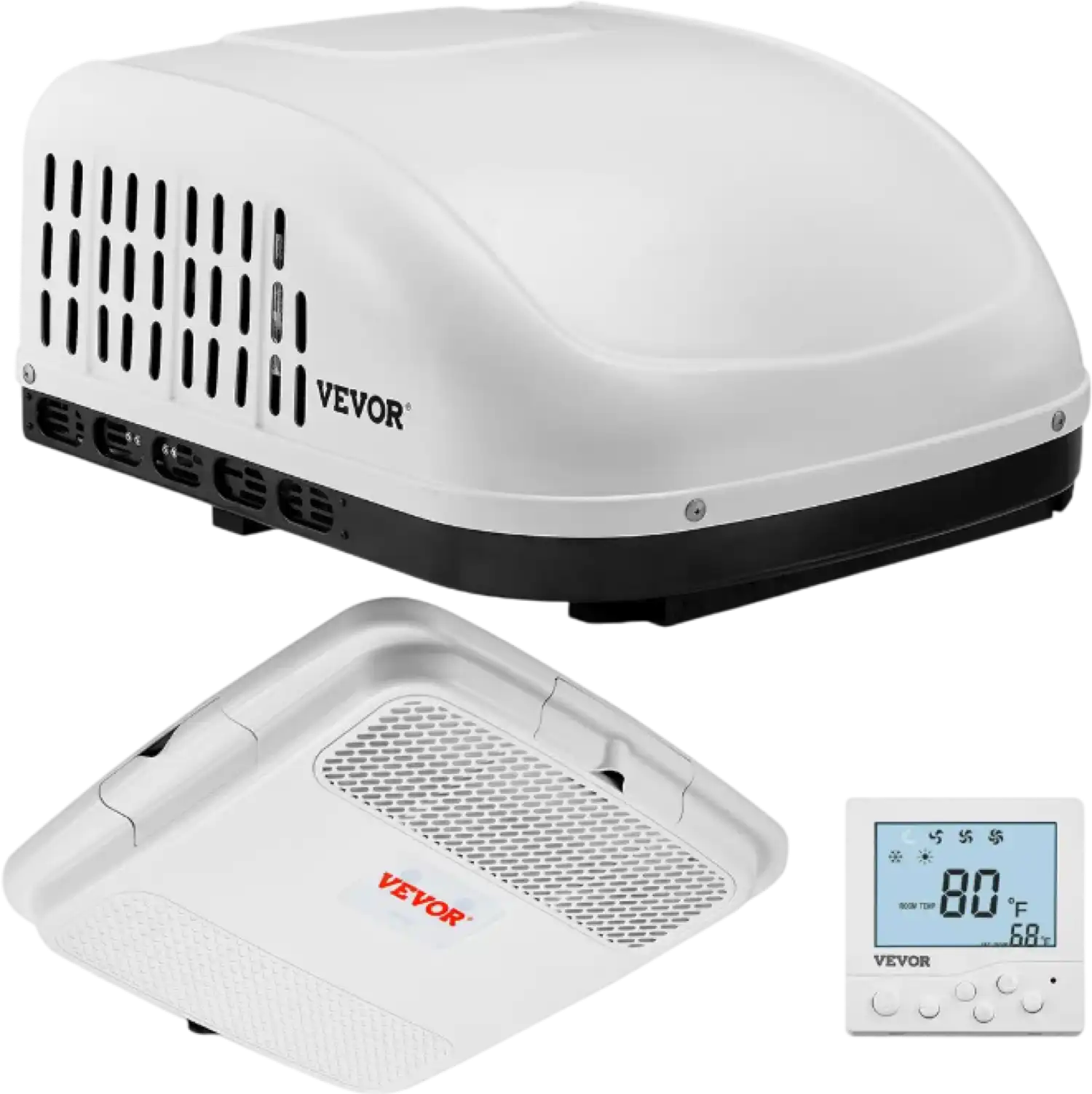 Vevor RV Rooftop Air Conditioner 15,000 BTU Non-Ducted Quiet 65dB Cooling New