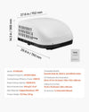 Vevor RV Air Conditioner 15,000 BTU Non-Ducted Rooftop AC Quiet 65 dB Dometic Brisk Compatible New