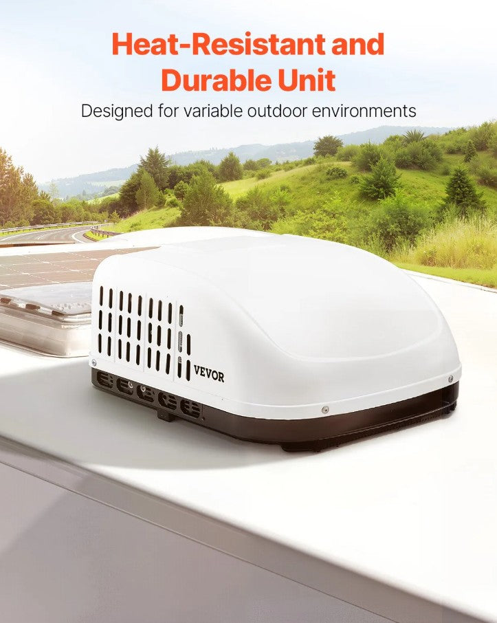 Vevor 13,500 BTU RV Air Conditioner Non-Ducted Rooftop AC Unit Quiet 65 dB New
